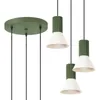 Lampa wisząca ESTRIA 3P beżowa/zielona oliwka